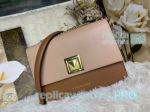 Top Grade Copy Michael Kors Leather Strap Brown&White Ladies Handbag